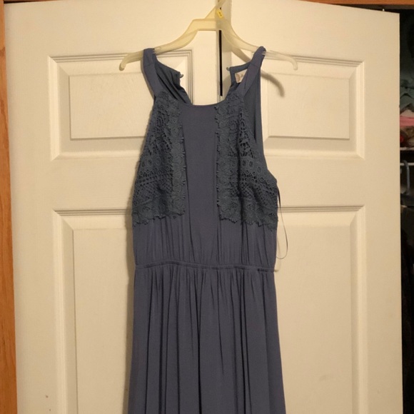 Long blue worn once dress from Alter’d state - Picture 2 of 3